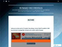 Tablet Screenshot of bumakorecordings.com